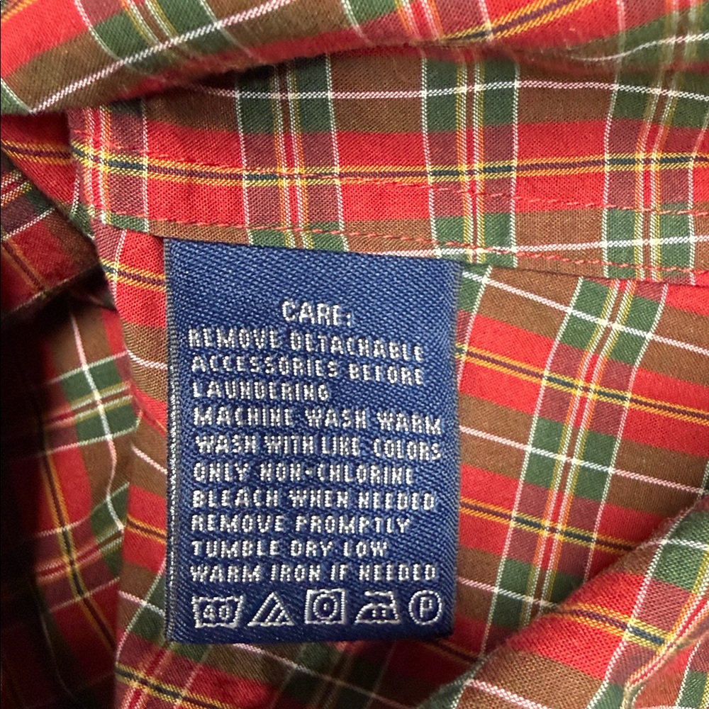 Ralph Lauren Tartan Ruffle Button-Down Shirt - Picture 4 of 5